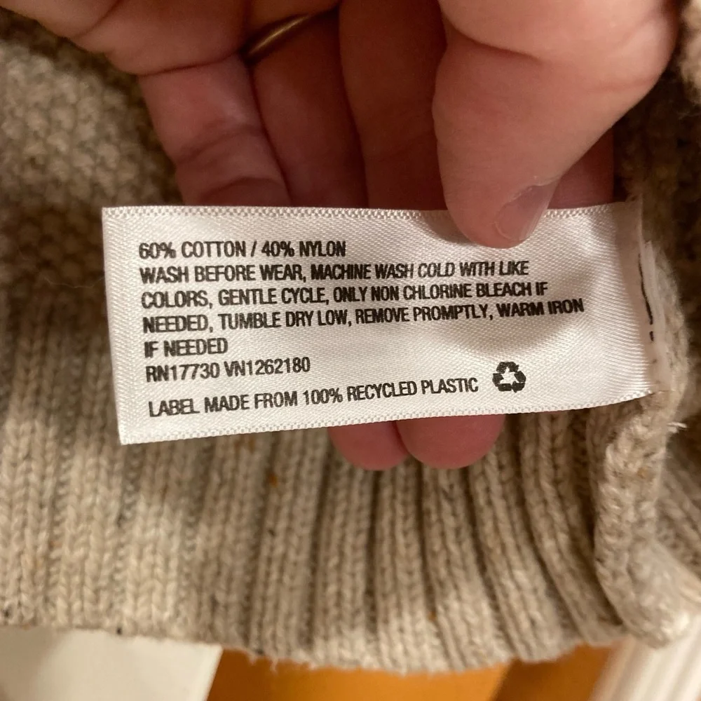 2T cream knit sweater, VGUC. - Picture 5 of 8